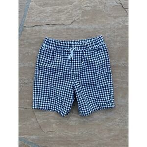 Janie And Jack Boy Shorts 10 Blue White Gingham